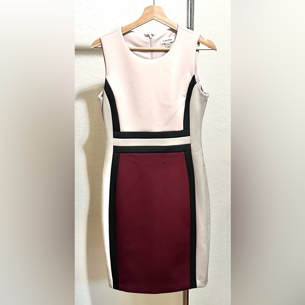 Women’s Calvin Klein Color Block Work Dress
